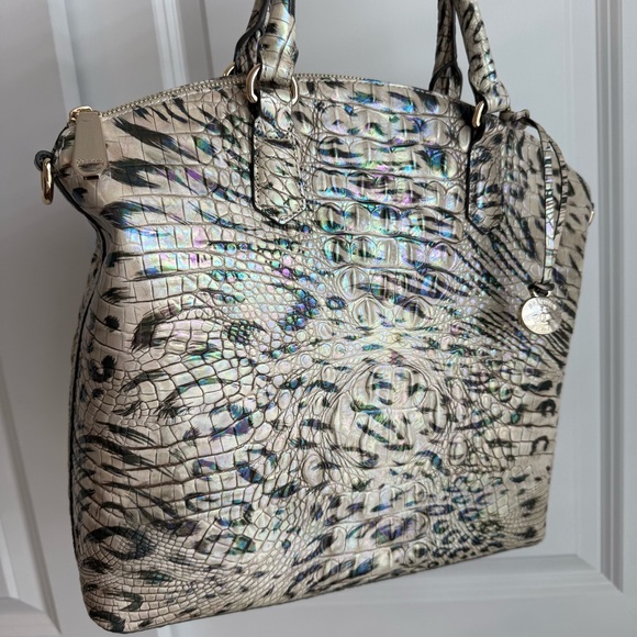 Brahmin Large Duxbury Satchel Obsession Melbourne Leather - Picture 3 of 8